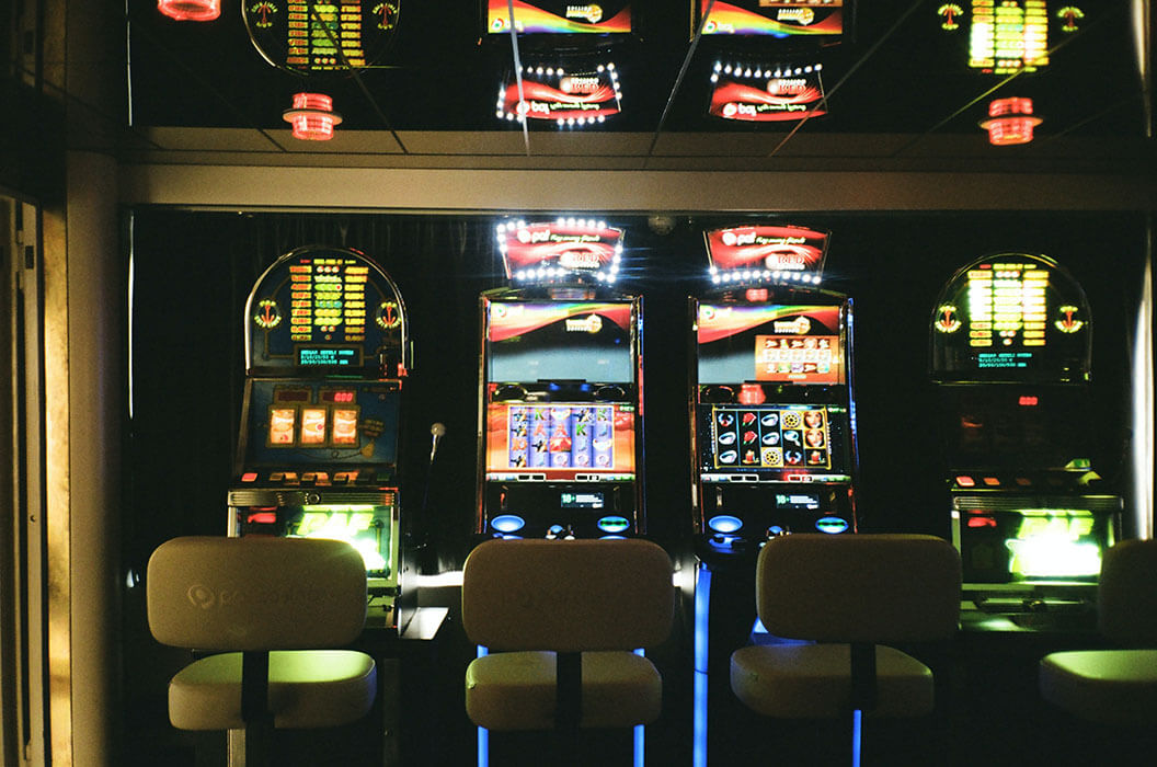 Casino floor with slot machines